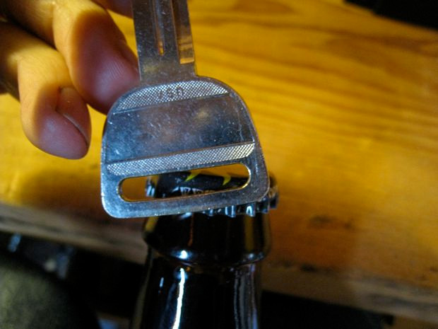 Picture 2 of Simple trick to turn your key into a beer opener