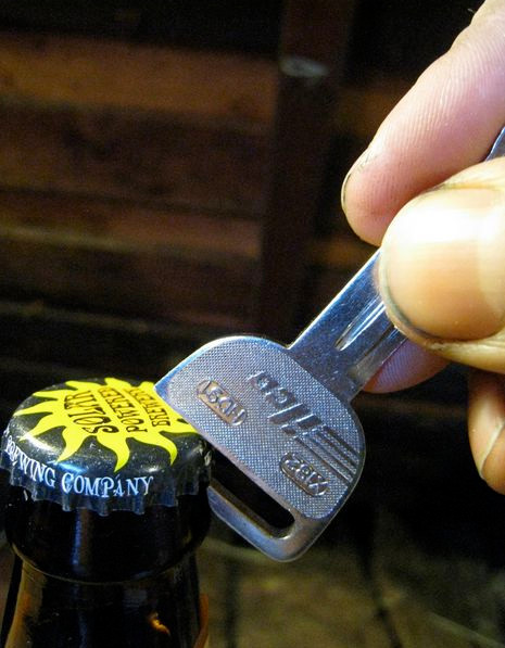 Picture 4 of Simple trick to turn your key into a beer opener