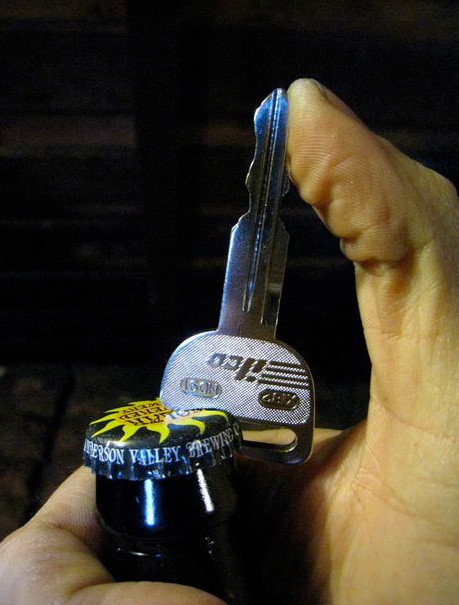Picture 5 of Simple trick to turn your key into a beer opener