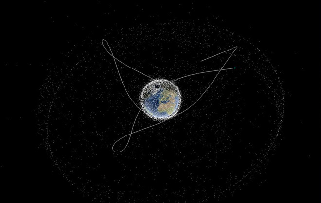 Picture 3 of Simulate 14,000 artificial satellites flying around the earth