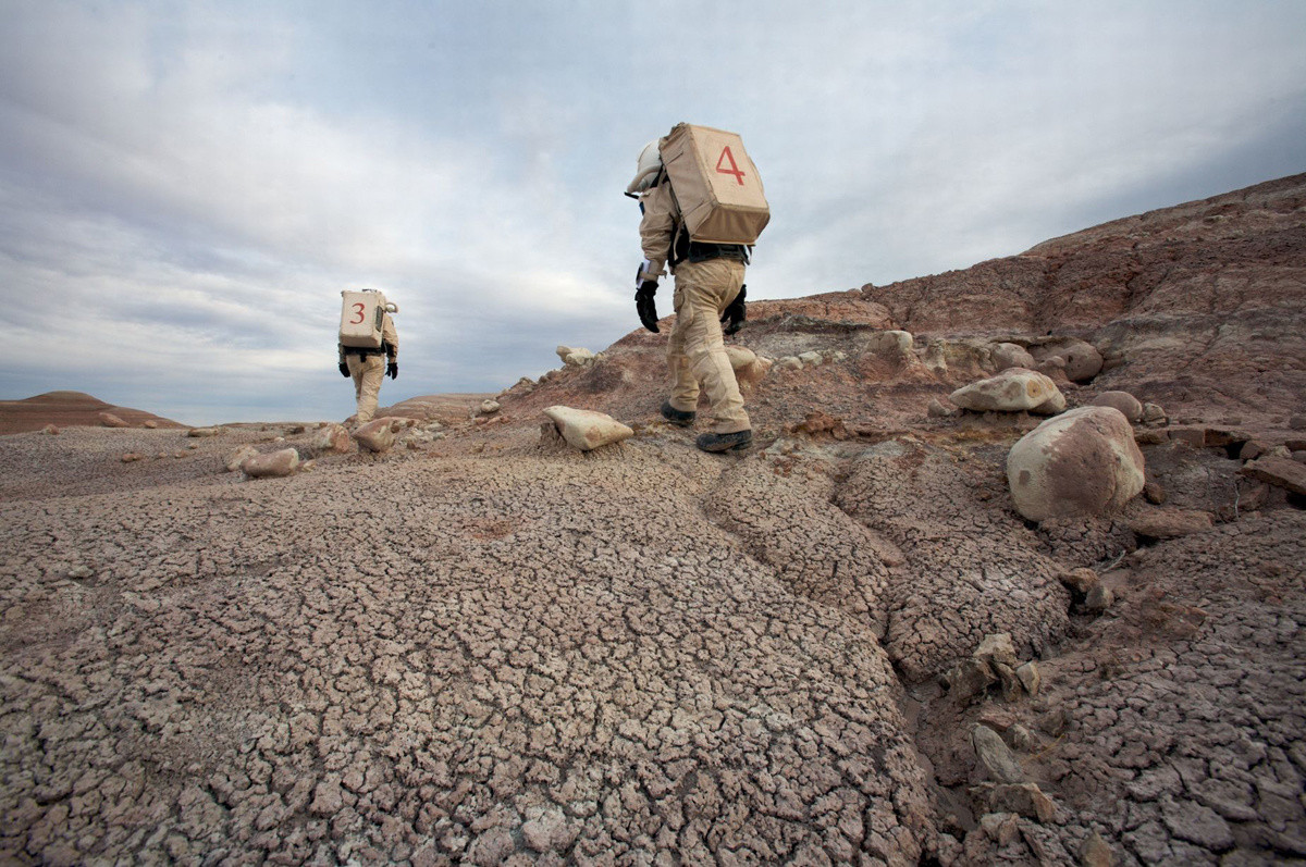Picture 1 of Simulation of Mars environment on rock desert