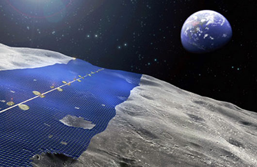 Picture 1 of Single way to get solar energy from the moon
