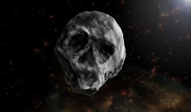 Picture 1 of Skull-shaped meteors are about to rush through the Earth