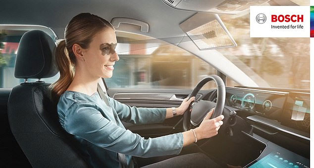 Smart sun visors find their eyes to drive images 1
