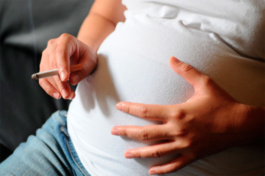 Picture 1 of Smoking pregnant women make the baby's brain smaller