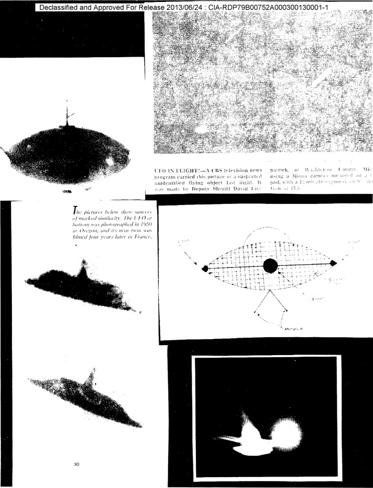 Some Pictures Of The 13 Million Secret Documents About The CIA UFO