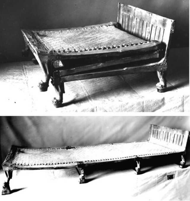 Picture 1 of Sophisticated folding bed of pharaoh Tutankhamun