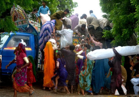 Picture 9 of South Asia is submerged in flood waters