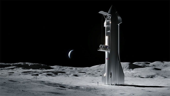 Picture 1 of SpaceX can deliver to the Moon by 2022
