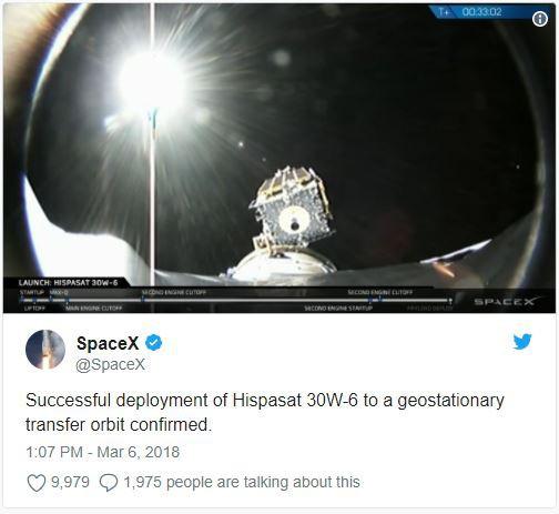 Picture 1 of SpaceX for the 50th time successfully launched the Falcon 9 rocket on Earth's orbit