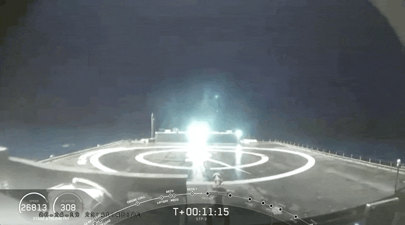 Picture 2 of SpaceX successfully launched the 3rd Falcon Heavy rocket, but failed to recover the central core