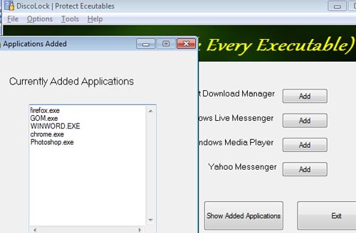 Picture 5 of Start the application with a password