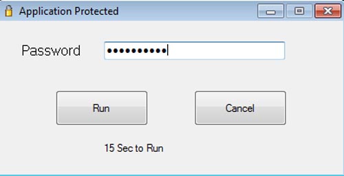 Picture 6 of Start the application with a password