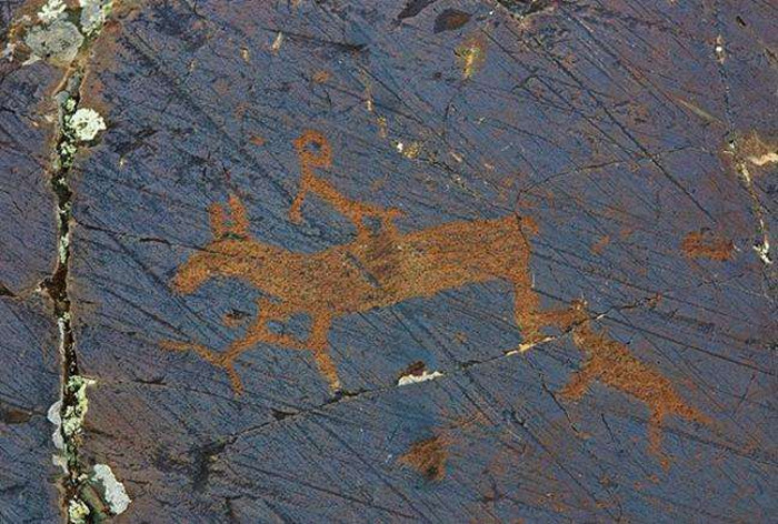 Picture 7 of Stone carvings in the Altai range