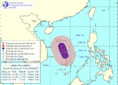 Picture 1 of Storm No. 2 is 110km from the mainland, the Central is heavy