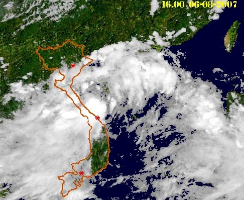 Picture 1 of Storm No. 2 weakens into a tropical depression