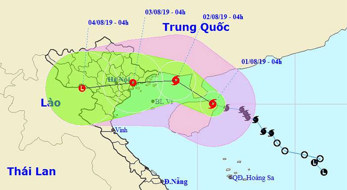 Picture 1 of Storm No. 3 will land directly from Quang Ninh to Nam Dinh, Bac Bo with heavy rain