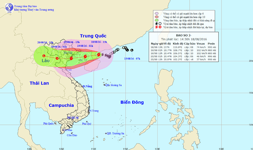 Picture 1 of Storm No. 3 will sweep through Hanoi, the closer it gets to the shore