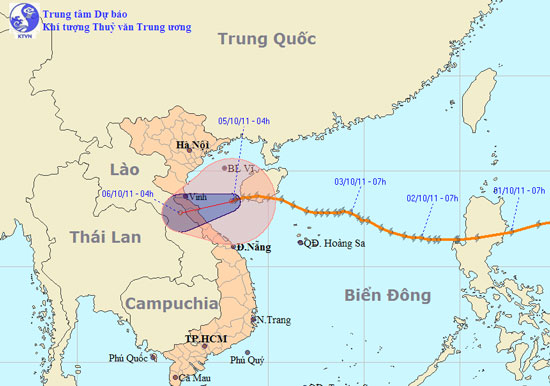 Picture 1 of Storm No. 6 weakened, heavy rain in Thanh Hoa - Quang Nam