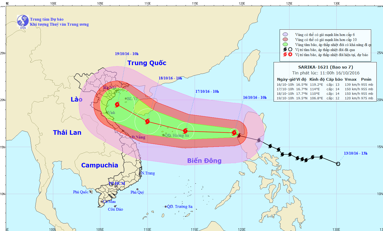 Picture 1 of Storm No. 7 increases 2 levels when entering the East Sea