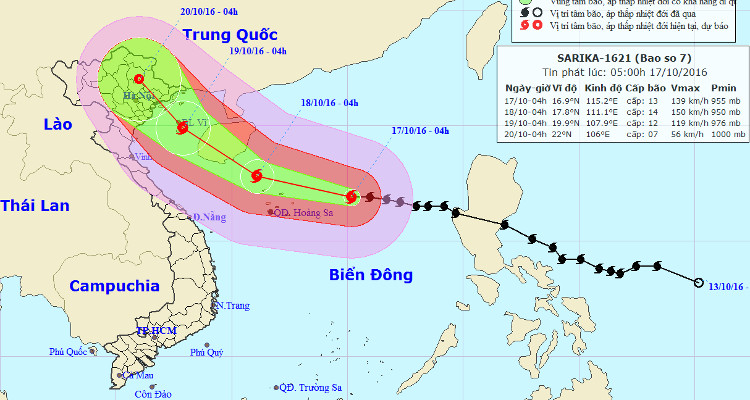 Picture 1 of Storm No. 7 jerk level 17 goes straight to Quang Ninh - Nam Dinh