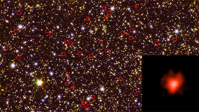 Picture 2 of 'Storm of cosmic light' from the past to the Earth