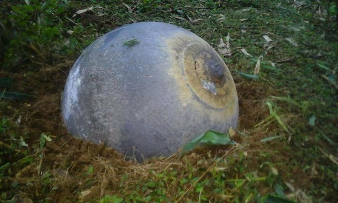 Picture 1 of Strange objects fell in Tuyen Quang and Yen Bai