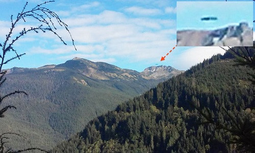 Picture 1 of Strange objects like spacecraft take off from the secret base