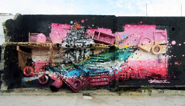 Picture 8 of Street art: The idea of ​​interesting recycling of trash