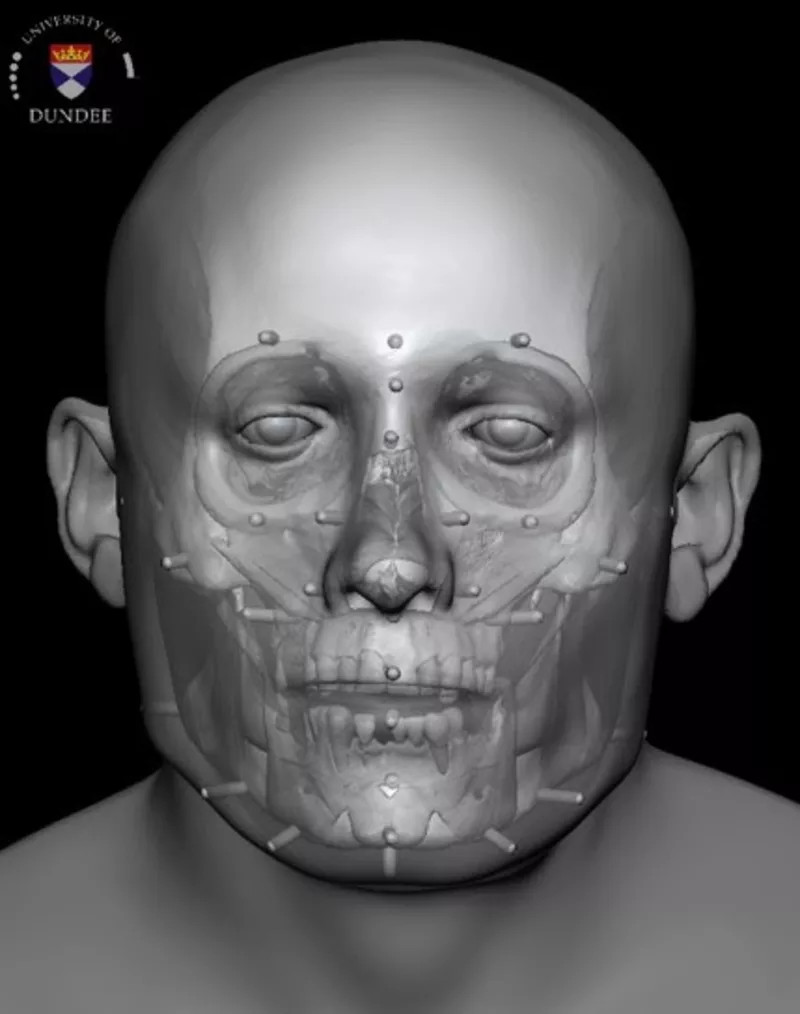 Picture 2 of Successfully restored the face of a living man 700 years ago