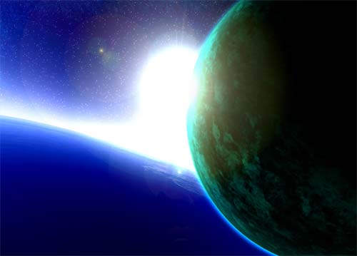 Picture 2 of Sunlight once shone on the dark parts of the moon