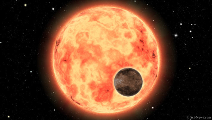 Picture 1 of Super Earth hotter than 1800 degrees appears next to the 'copy of the Sun'