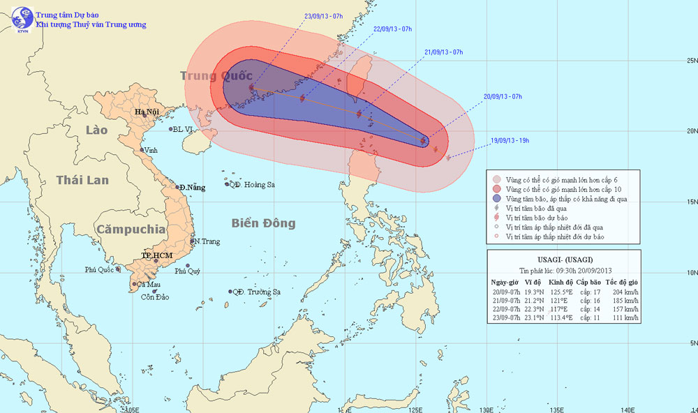 Picture 1 of Super typhoon Usagi entered the East Sea, wind gusts above level 17