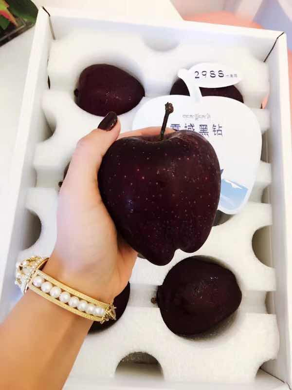 Super unique black diamond apple apples, unique Halloween season product images 8
