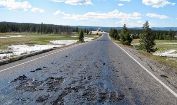 Picture 1 of Super volcano melted asphalt