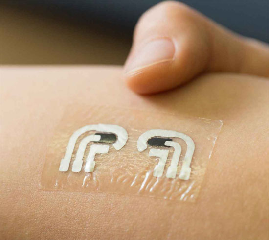 Picture 2 of Temporary tattoos that measure blood sugar do not need to take blood