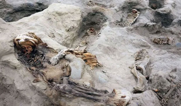 Picture 8 of Terrible mass grave of 227 sacrificed children