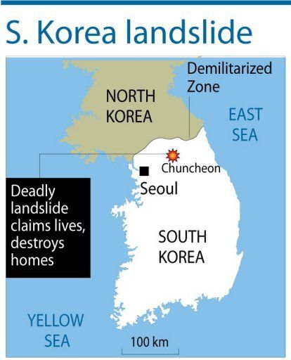Picture 1 of Terrifying land in Korea, 17 people died