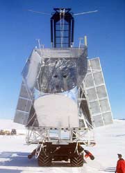 Picture 1 of Test the BLAST balloon balloon in the South Pole sky