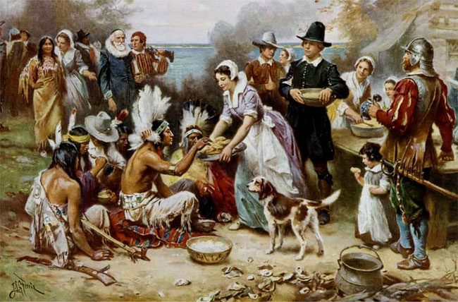 Picture 1 of Thanksgiving custom is different throughout the five continents
