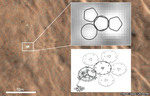 Picture 2 of The 11-year missing spacecraft is found on Mars