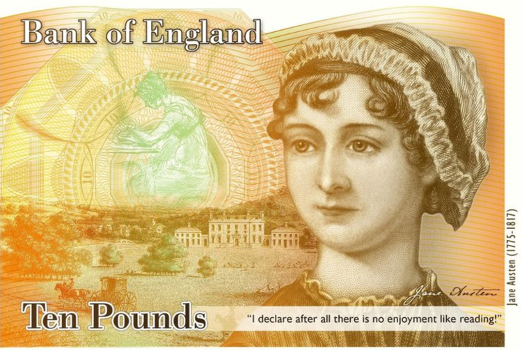 Picture 1 of The 200th anniversary of Jane Austen's death on the pound