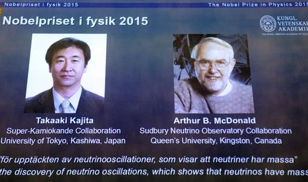 Picture 1 of The 2015 Nobel Prize for physics was awarded to research subatomic particles