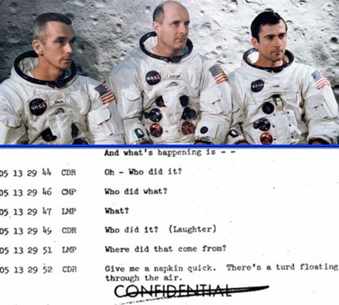 Picture 1 of The American astronaut has been faced with 'floating disaster'