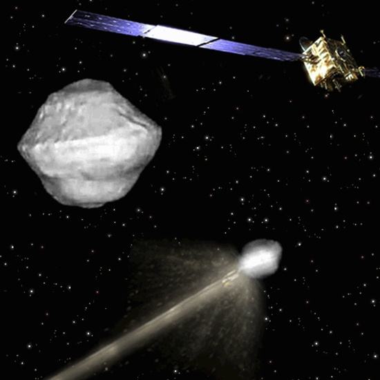 Picture 1 of The American spacecraft will crash into the meteorite
