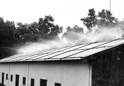 Picture 1 of The anti-hot move for the roof of the roof is burned by summer sun