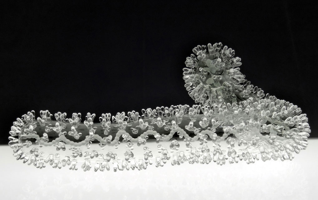 Picture 7 of The beauty of virus through glass sculpture model
