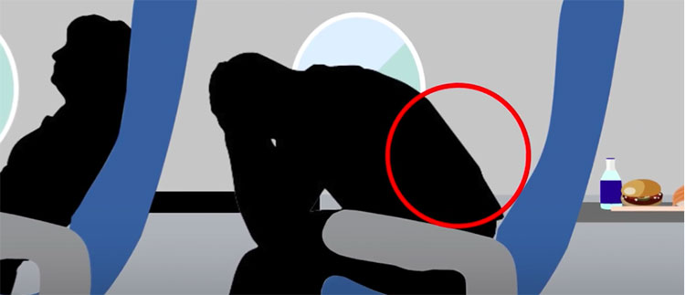 Picture 4 of The best posture for you to sleep on an airplane, while not harming your sleep