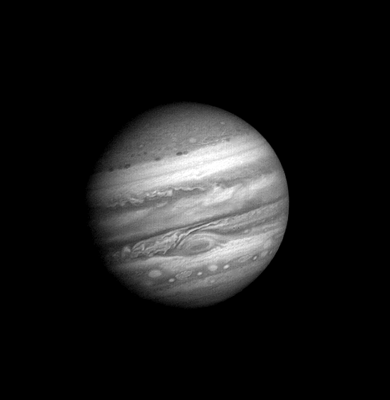 Picture 1 of The big red stain of Jupiter is getting smaller