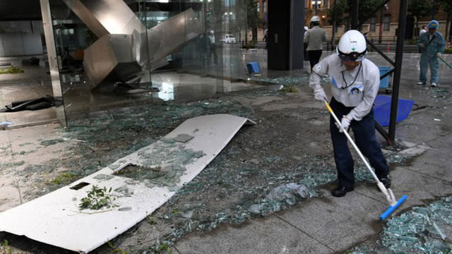 Picture 9 of The biggest super typhoon Jebi in the past 25 years devastated Japan